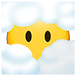 How Face in Clouds emoji looks on Samsung.