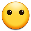 How Face Without Mouth emoji looks on Samsung.