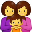 How Family: Woman, Woman, Girl emoji looks on Samsung.