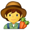 Come Agricoltore emoji appare su Samsung.