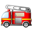 How Fire Engine emoji looks on Samsung.