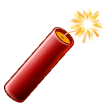 How Firecracker emoji looks on Samsung.