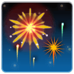 How Fireworks emoji looks on Samsung.