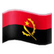 How Flag: Angola emoji looks on Samsung.