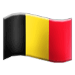 Bagaimana emoji Bendera: Belgium kelihatan di Samsung.