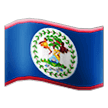 How Flag: Belize emoji looks on Samsung.