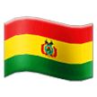 Hoe Vlag: Bolivia emoji eruit ziet op Samsung.