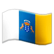 A quoi ressemblent les emoji Drapeau : Îles Canaries sur Samsung.