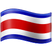 Como o emoji do Bandeira: Costa Rica é exibido no Samsung.