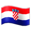 How Flag: Croatia emoji looks on Samsung.