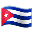 How Flag: Cuba emoji looks on Samsung.