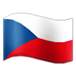 How Flag: Czechia emoji looks on Samsung.