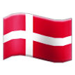 How Flag: Denmark emoji looks on Samsung.