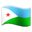 How Flag: Djibouti emoji looks on Samsung.