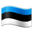 How Flag: Estonia emoji looks on Samsung.