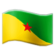 Hoe Vlag: Frans-Guyana emoji eruit ziet op Samsung.