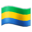 How Flag: Gabon emoji looks on Samsung.