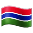 How Flag: Gambia emoji looks on Samsung.