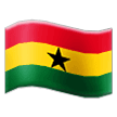 How Flag: Ghana emoji looks on Samsung.