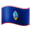 How Flag: Guam emoji looks on Samsung.