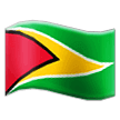 How Flag: Guyana emoji looks on Samsung.