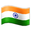 How Flag: India emoji looks on Samsung.