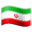 How Flag: Iran emoji looks on Samsung.