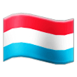 How Flag: Luxembourg emoji looks on Samsung.