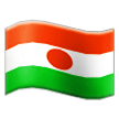 How Flag: Niger emoji looks on Samsung.