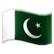 Wie Flagge: Pakistan Emoji auf Samsung aussieht.