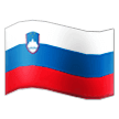 Hoe Vlag: Slovenië emoji eruit ziet op Samsung.