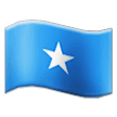 Bagaimana emoji Bendera: Somalia kelihatan di Samsung.