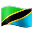 Hoe Vlag: Tanzania emoji eruit ziet op Samsung.