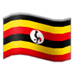 How Flag: Uganda emoji looks on Samsung.