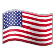 How Flag: United States emoji looks on Samsung.