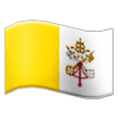 How Flag: Vatican City emoji looks on Samsung.