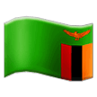 How Flag: Zambia emoji looks on Samsung.