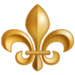 How Fleur-De-Lis emoji looks on Samsung.