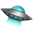 How Flying Saucer emoji looks on Samsung.