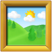 How Framed Picture emoji looks on Samsung.