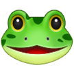 Bagaimana Katak emoji terlihat di Samsung.