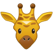 A quoi ressemblent les emoji Girafe sur Samsung.