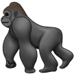 How Gorilla emoji looks on Samsung.