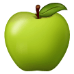 A quoi ressemblent les emoji Pomme verte sur Samsung.