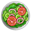 Hoe Groene salade emoji eruit ziet op Samsung.