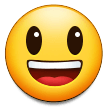 How Grinning Face with Big Eyes emoji looks on Samsung.