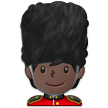 How Guard: Dark Skin Tone emoji looks on Samsung.