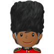 How Guard: Medium-Dark Skin Tone emoji looks on Samsung.