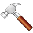 How Hammer emoji looks on Samsung.