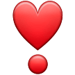 How Heart Exclamation emoji looks on Samsung.